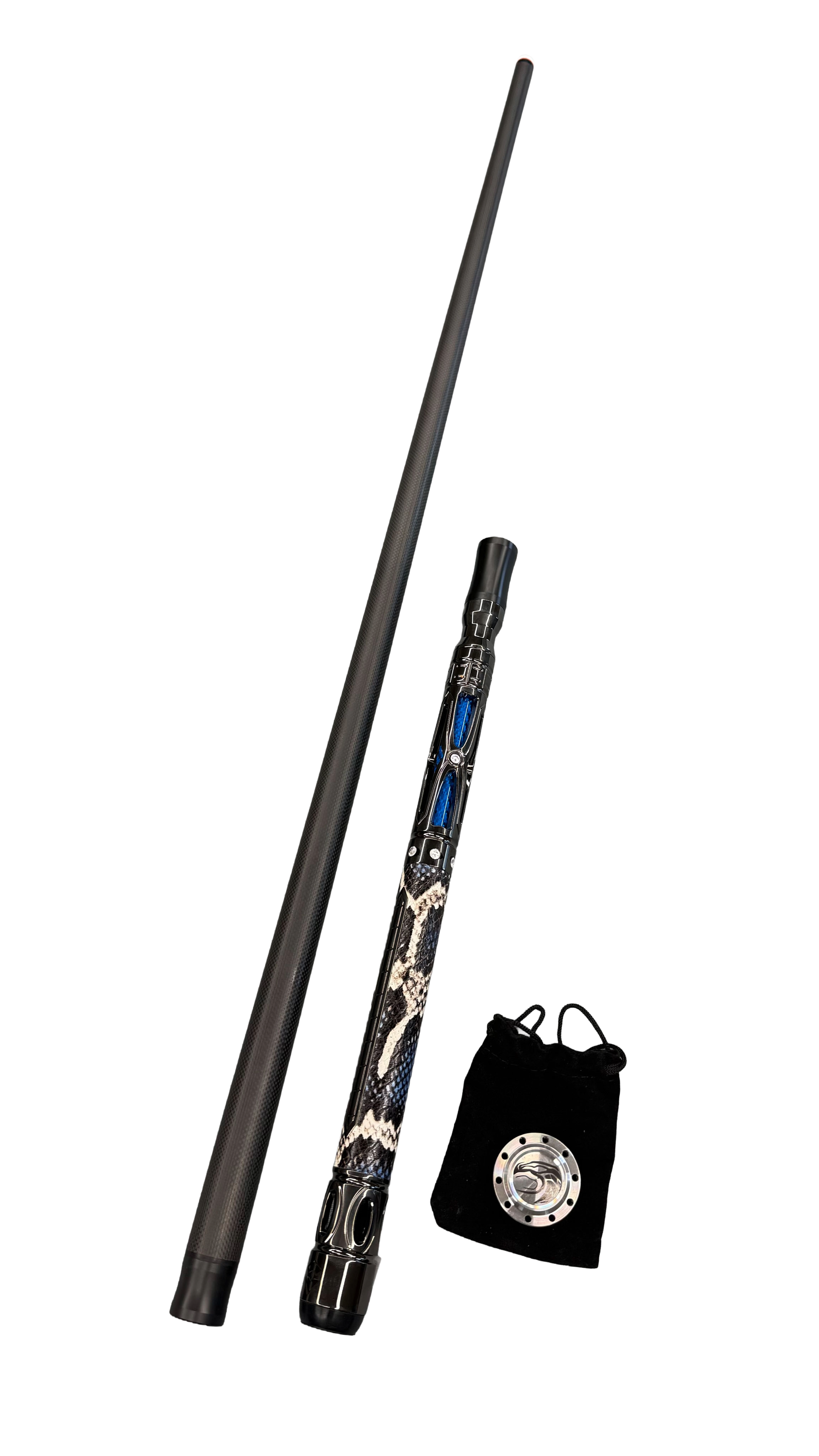 Transk Metal Dragon Slayer Jump Cue - Blue Limited| Carbon Fiber