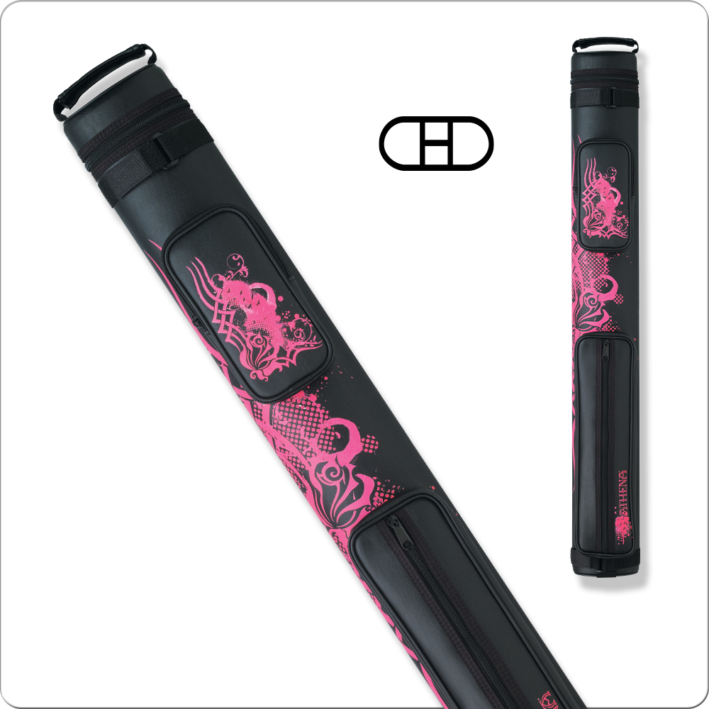 Athena Pink Tribal Rose 2 Butt 2 Shaft Hard Case