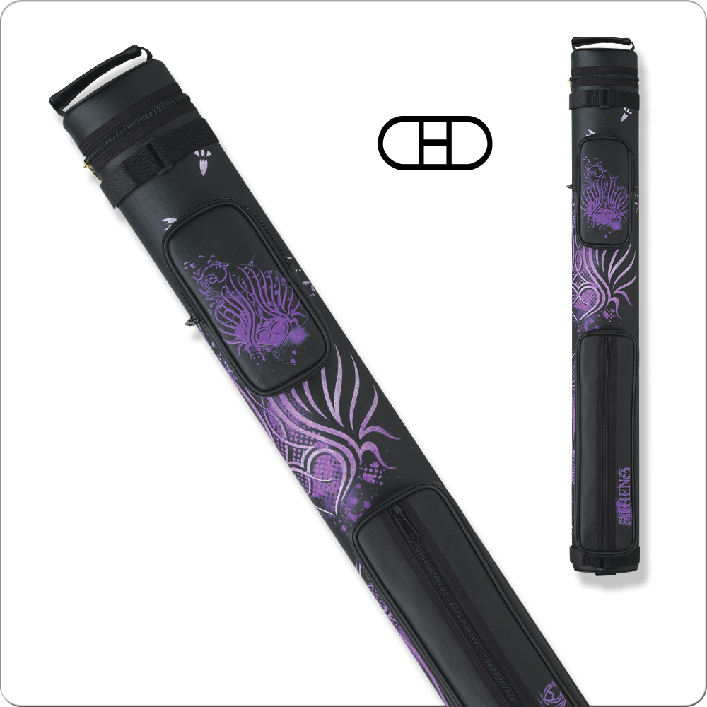 Athena Purple Tribal Heart 2 Butt 2 Shaft Hard Case