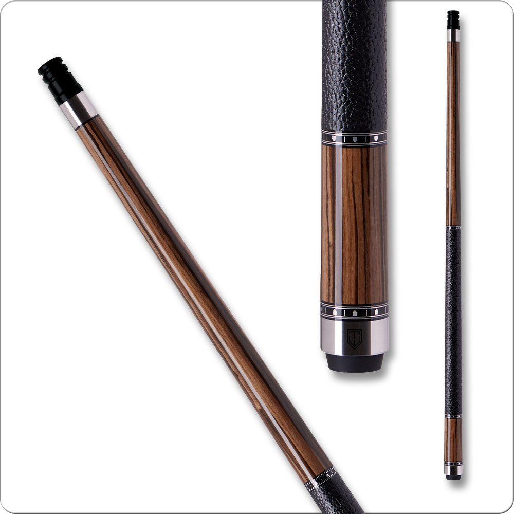 Cuetec Cynergy Truewood Ebony Pool Cue - Leather Wrap