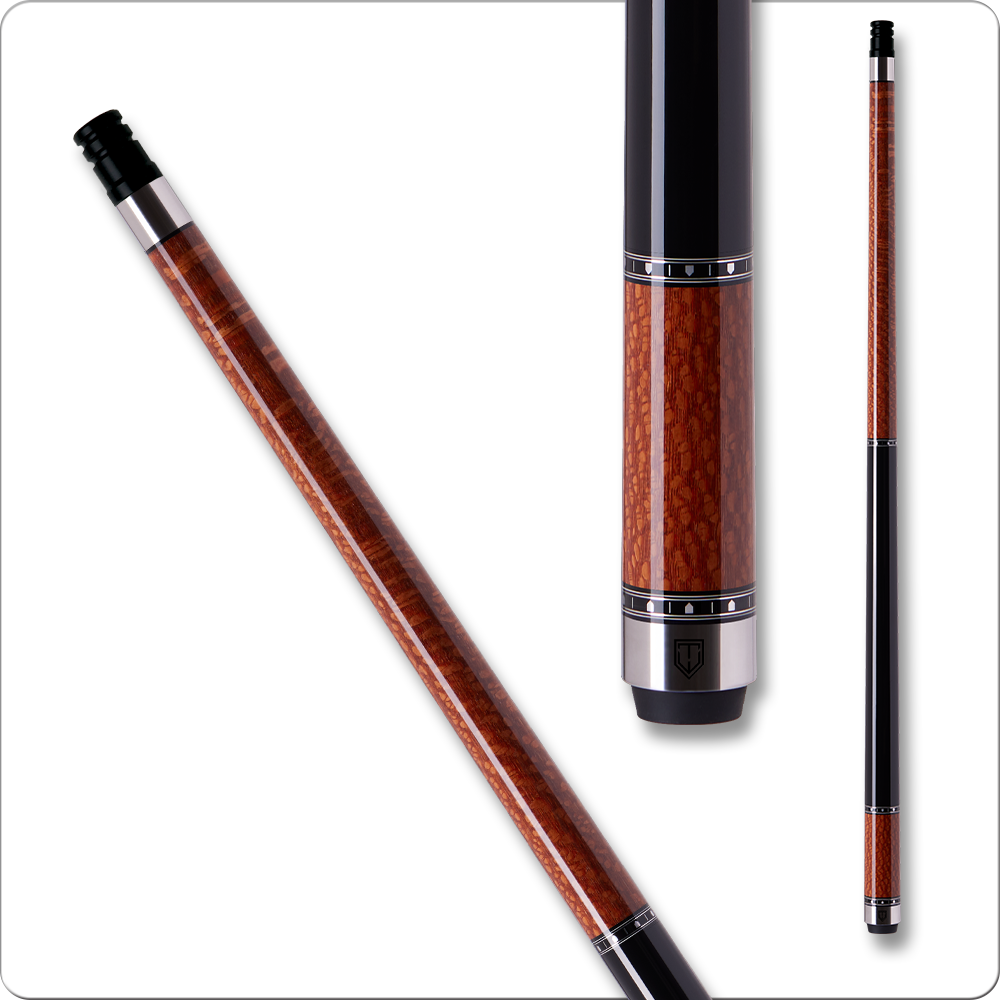 Cuetec Cynergy Truewood Leopard Wood Pool Cue - No Wrap