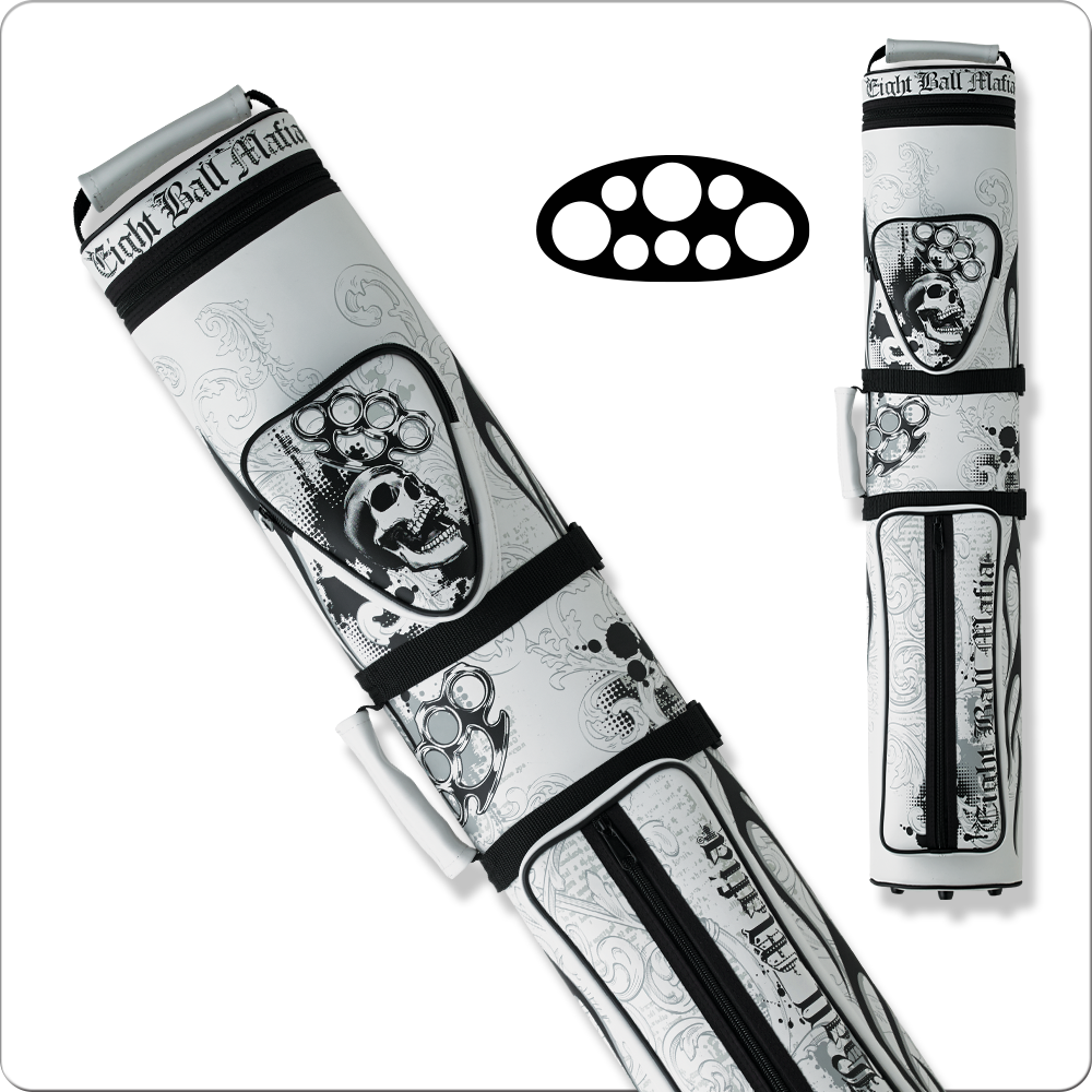 Eight Ball Mafia White Knuckles 3 Butt 5 Shaft Hard Case