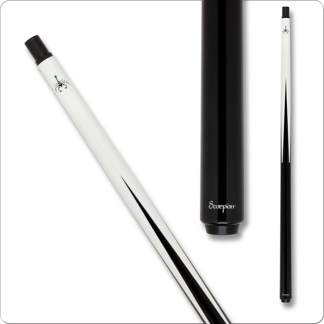 Scorpion SCO121 Carbon Fiber Sneaky Pete Pool Cue - White