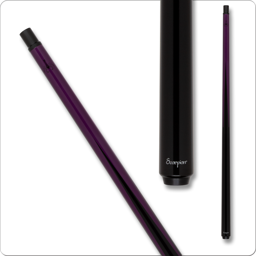 Scorpion SCO124 Carbon Fiber Sneaky Pete Pool Cue - Purple