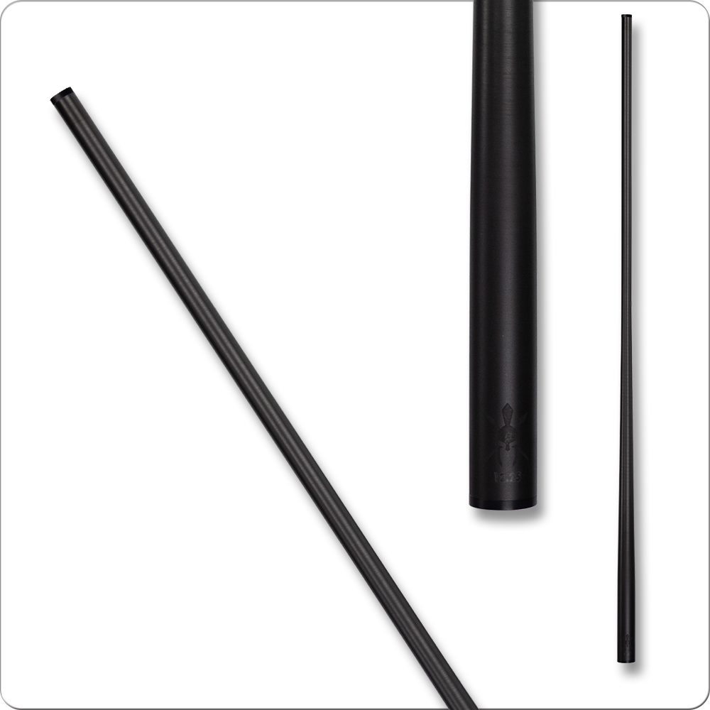 Spartan Victory Carbon Fiber Pool Cue Shaft - 12.75mm - Black Juma Ferrule