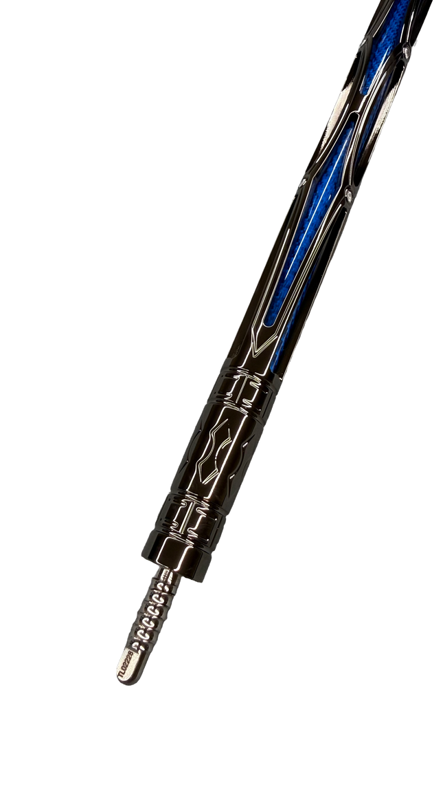 Transk Limited Blue Metal Pool Cue Set with Accessories