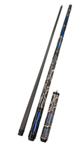 Transk Limited Blue Metal Pool Cue Set with Accessories