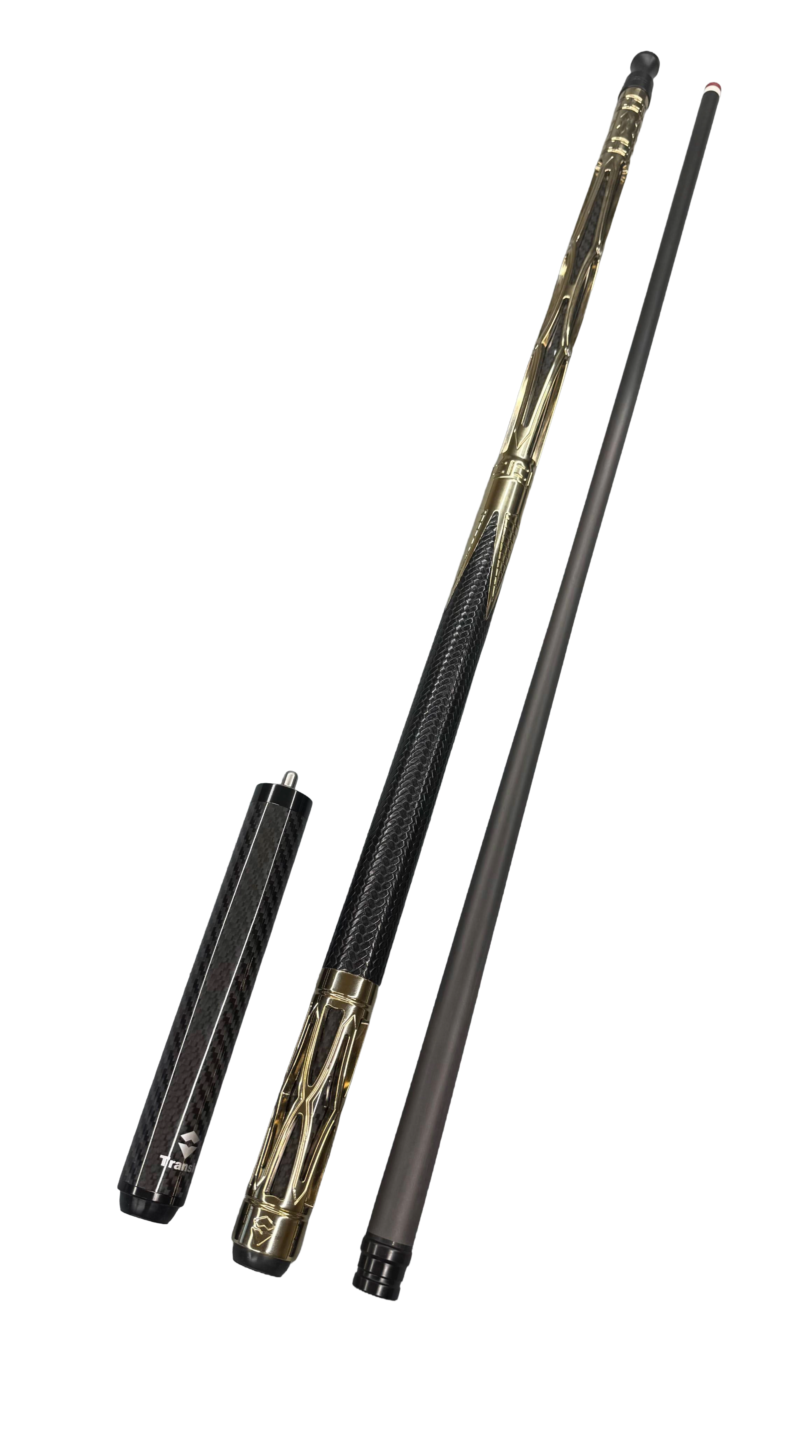 Transk Metal Carbon Fiber Pool Cue - with Full accessories and Box