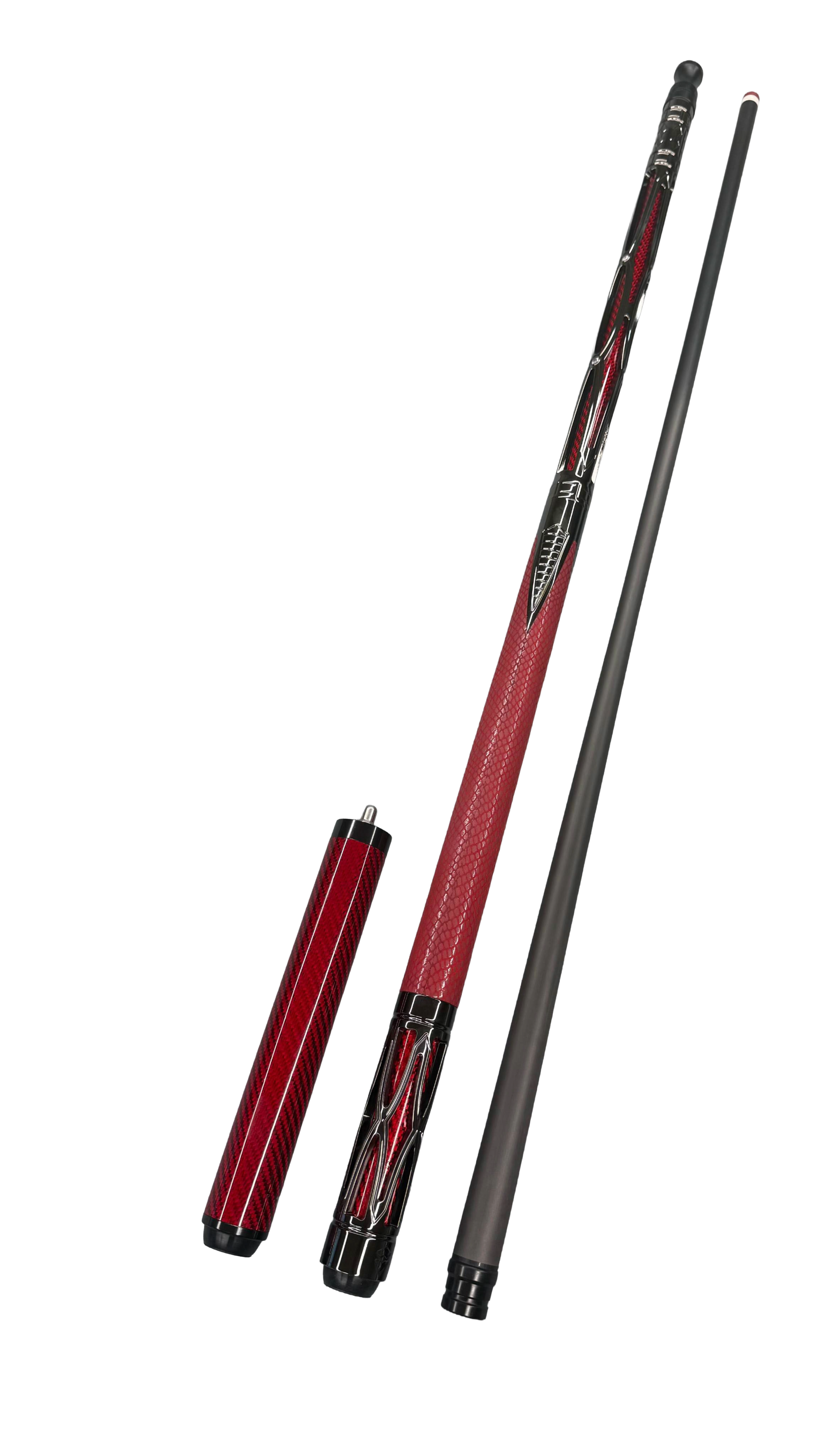 Transk Metal Carbon Fiber Pool Cue - with Full accessories and Box