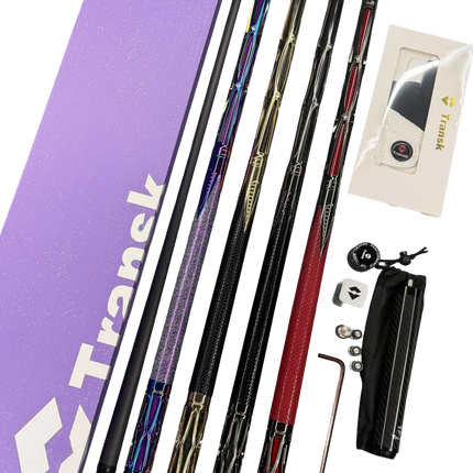 Transk Metal Carbon Fiber Pool Cue - with Full accessories and Box