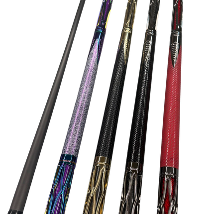 Transk Metal Carbon Fiber Pool Cue - with Full accessories and Box