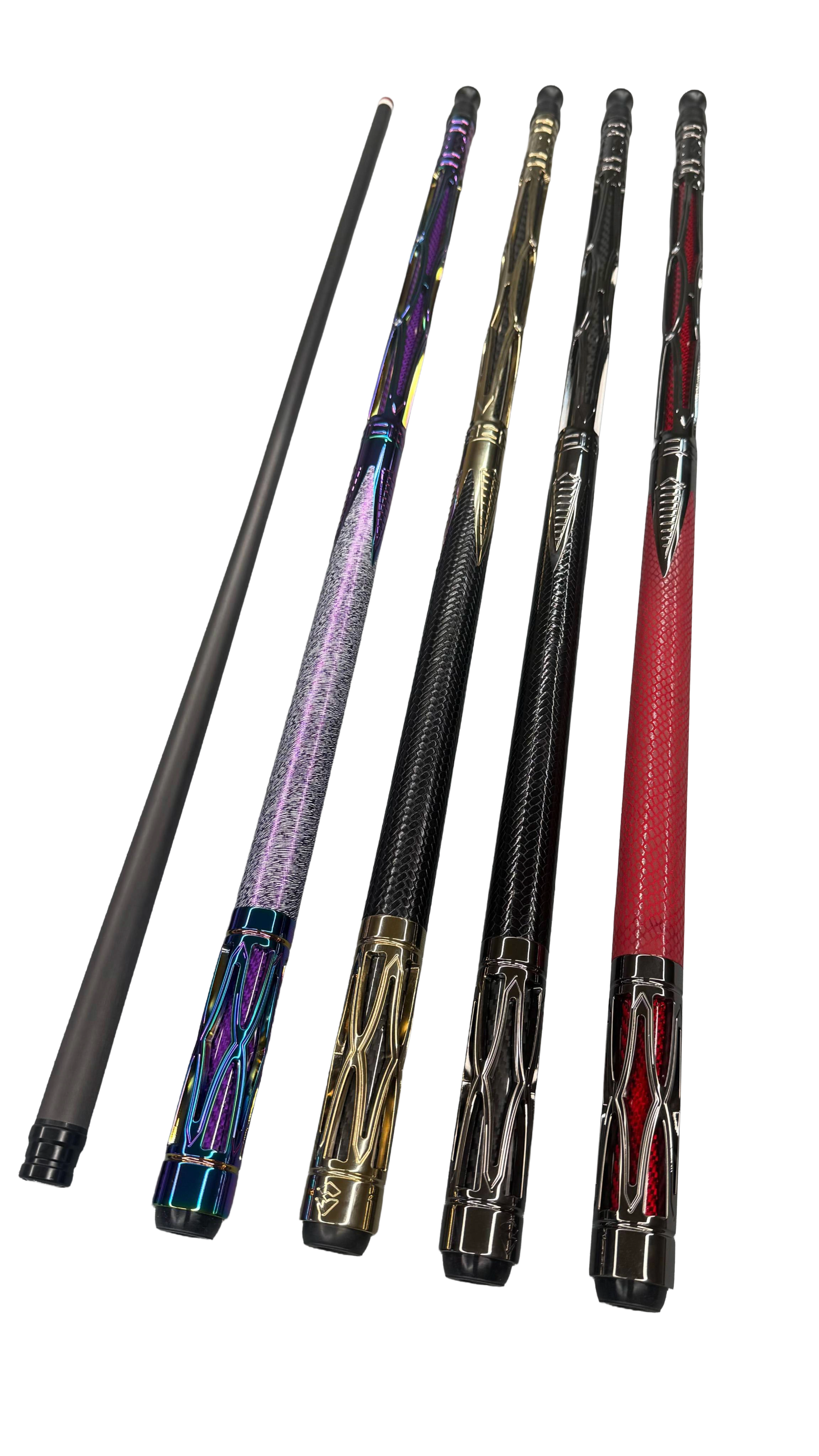 Transk Metal Carbon Fiber Pool Cue - with Full accessories and Box